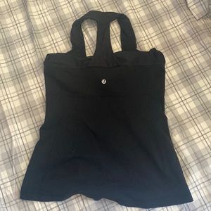 Used once black lululemon halter top